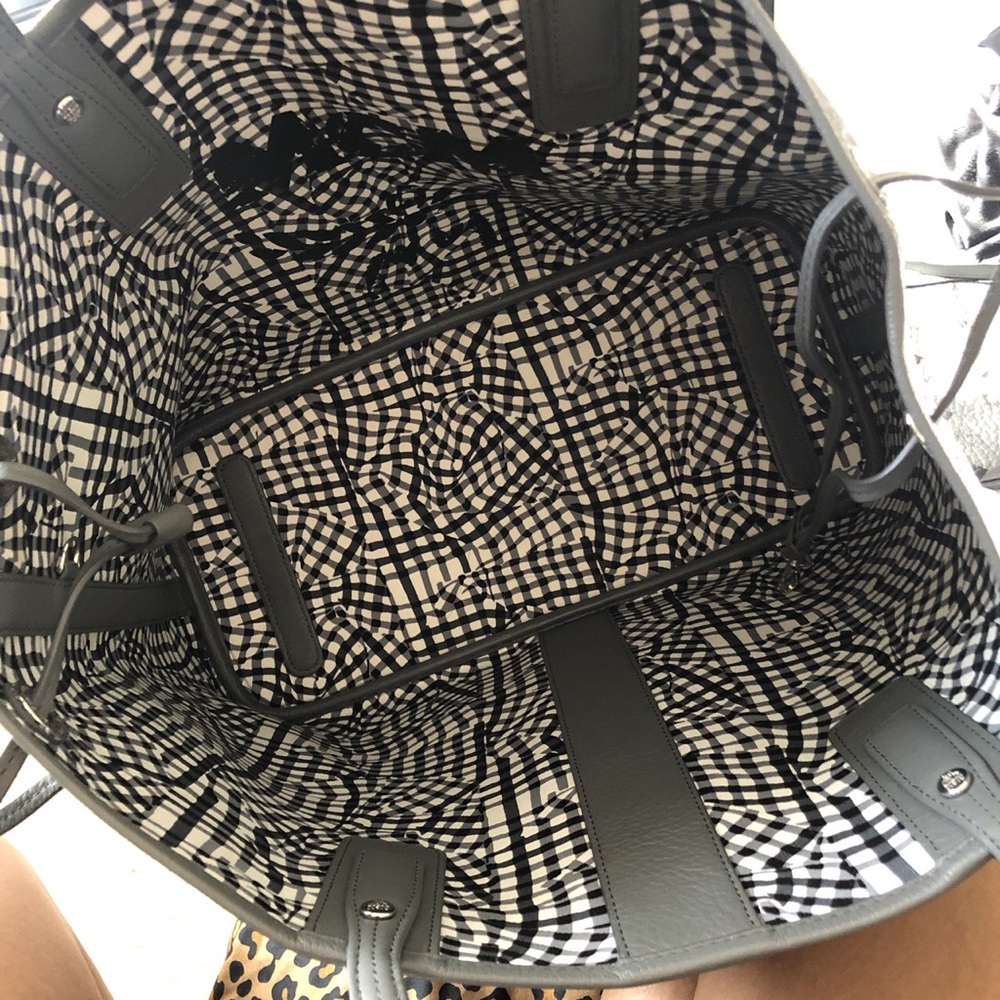 MCM grey Reversible TOTE